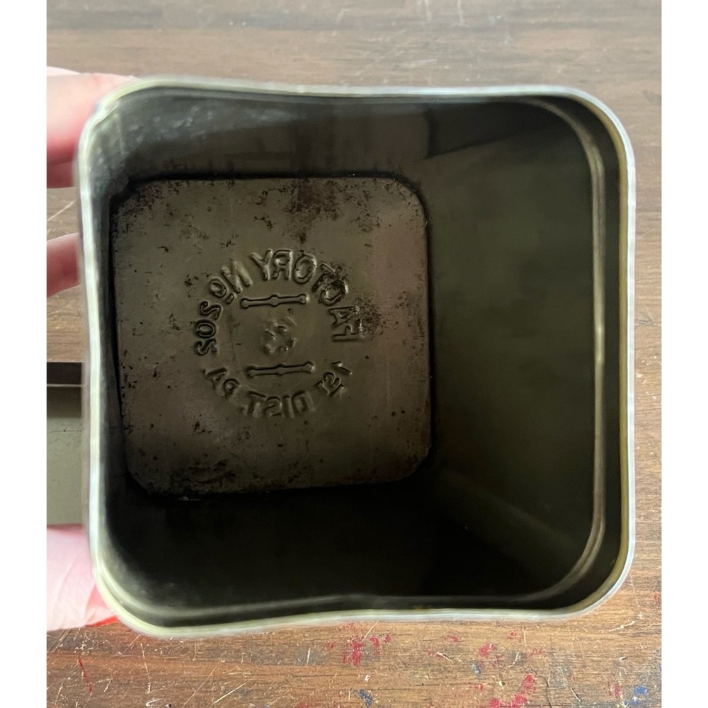 🌹La Resta brand Vintage Rothenberg & Schloss Cigar Tin Box Humidifier Antique🌹 - Picture 16 of 16